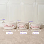 باسكت كروشيه مخصوص باسم طفلك | Cozy Baby Personalized Crochet Basket