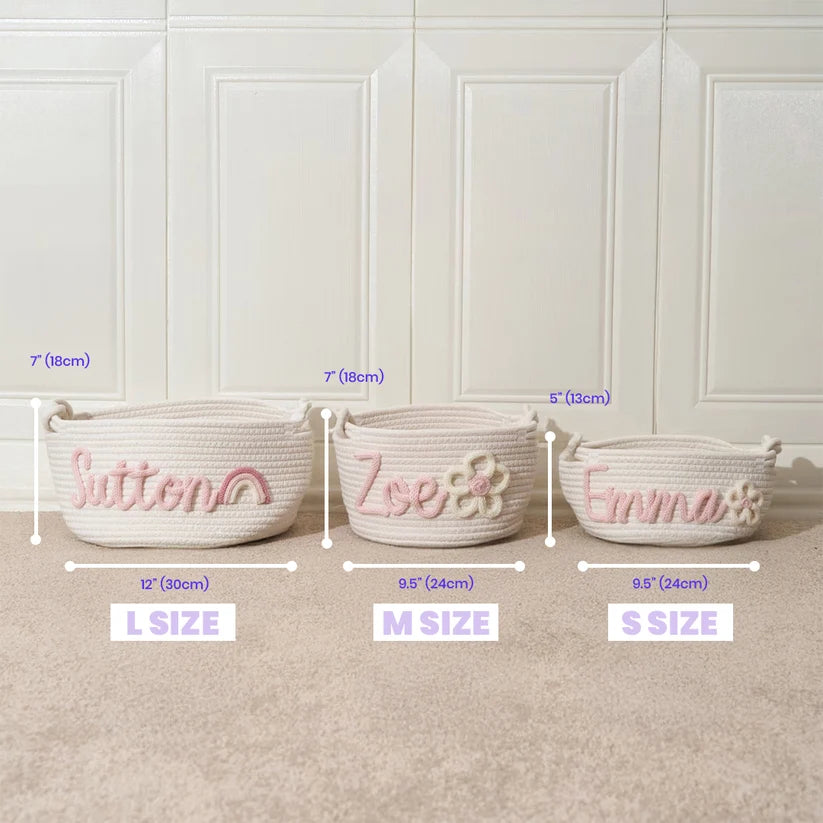 باسكت كروشيه مخصوص باسم طفلك | Cozy Baby Personalized Crochet Basket